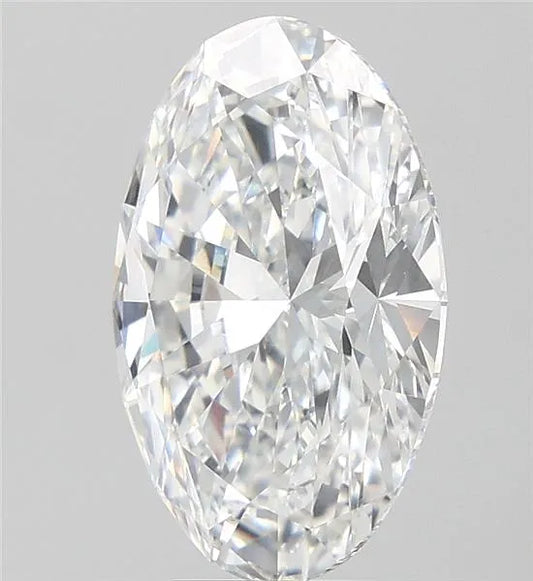5.35ct Oval Lab Grown Diamond (Colour E, Clarity VVS2, IGI Certified)