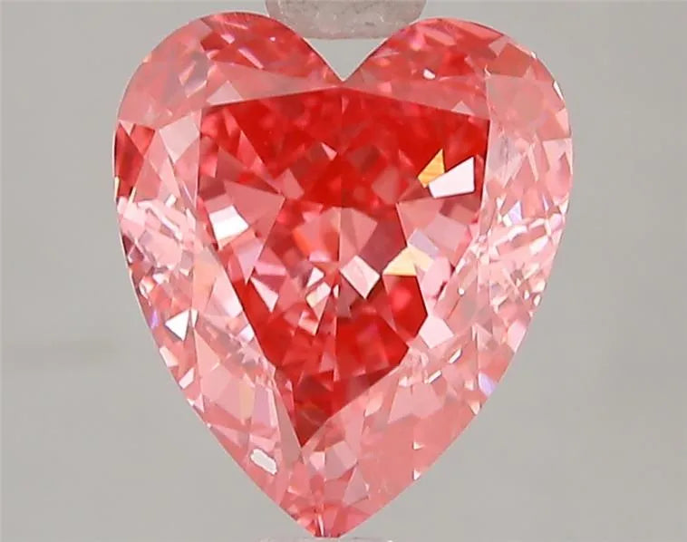3.05ct Heart Lab Grown Diamond (Colour Fancy Vivid Pink, Clarity VS1, IGI Certified)
