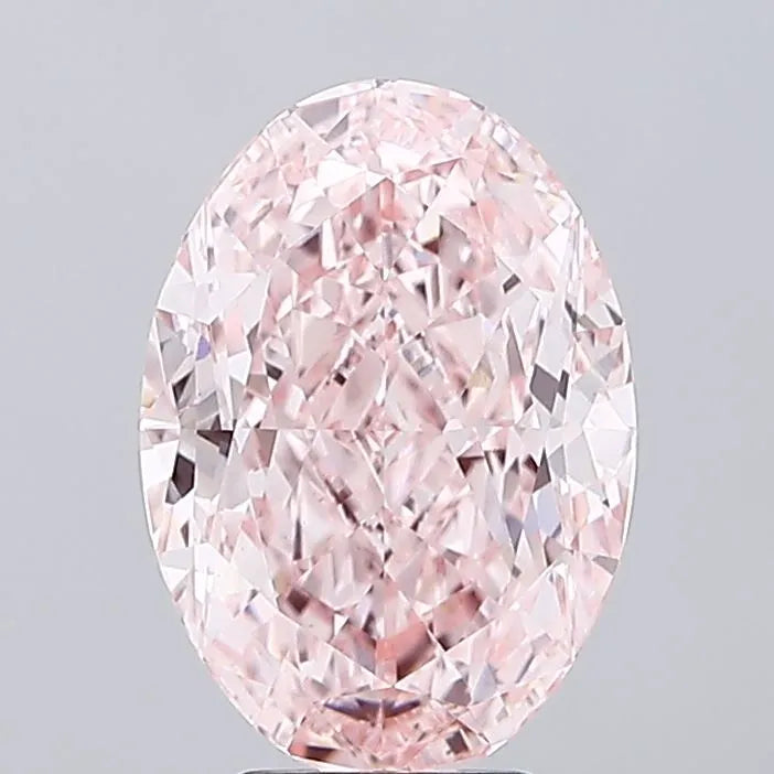5.00ct Oval Lab Grown Diamond (Colour Fancy Intense Pink, Clarity VS2, IGI Certified)