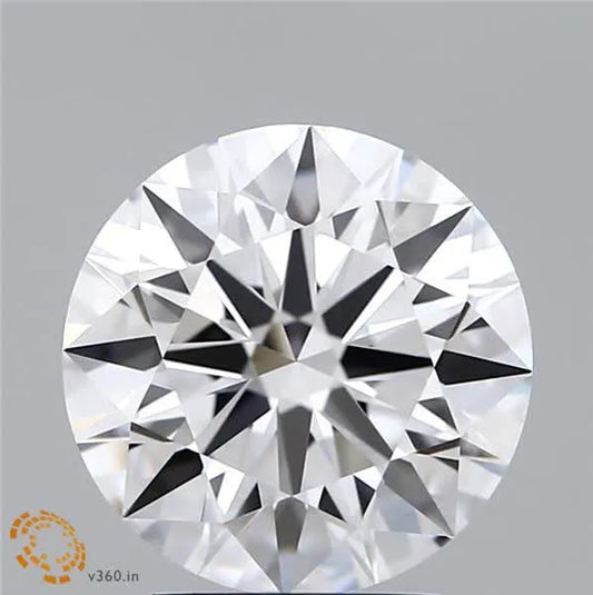 3.10ct Round Lab Grown Diamond (Colour E, Clarity VVS2, Cut EX, GIA Certified)