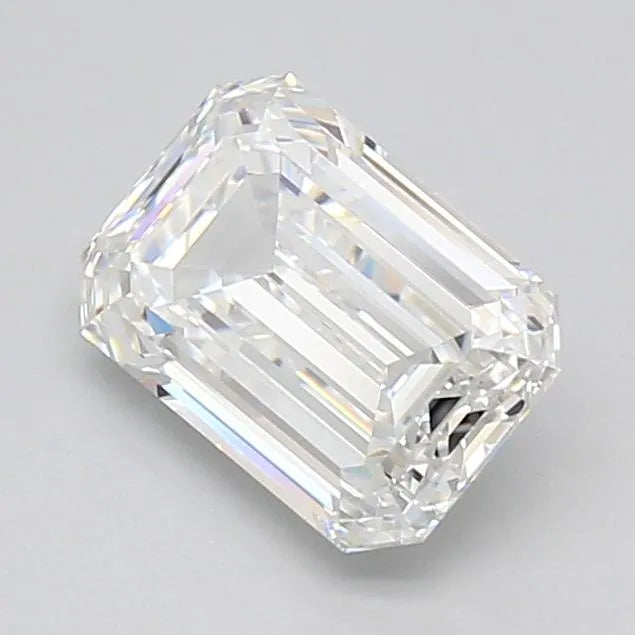 2.00ct Emerald Lab Grown Diamond (Colour D, Clarity VVS1, IGI Certified)