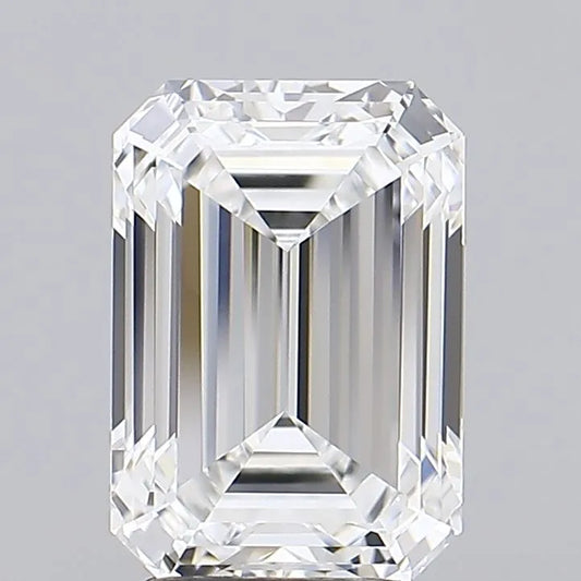 3.04ct Emerald Lab Grown Diamond (Colour E, Clarity IF, IGI Certified)