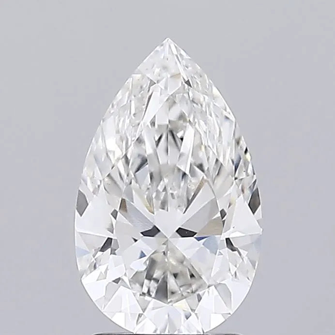 2.07ct Pear Lab Grown Diamond (Colour G, Clarity VVS2, IGI Certified)