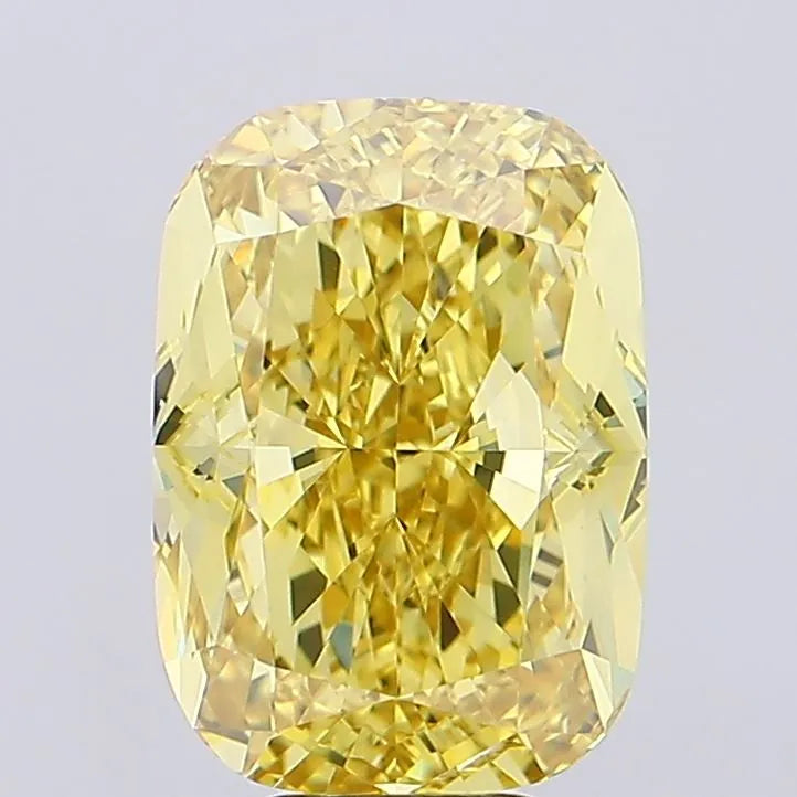 8.02ct Cushion modified Lab Grown Diamond (Colour Fancy Vivid Yellow, Clarity VVS2, IGI Certified)