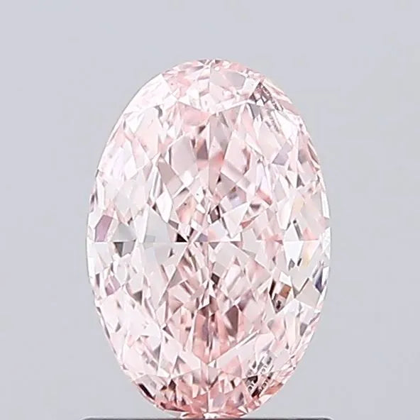 1.02ct Oval Lab Grown Diamond (Colour Fancy Intense Pink, Clarity VS2, IGI Certified)