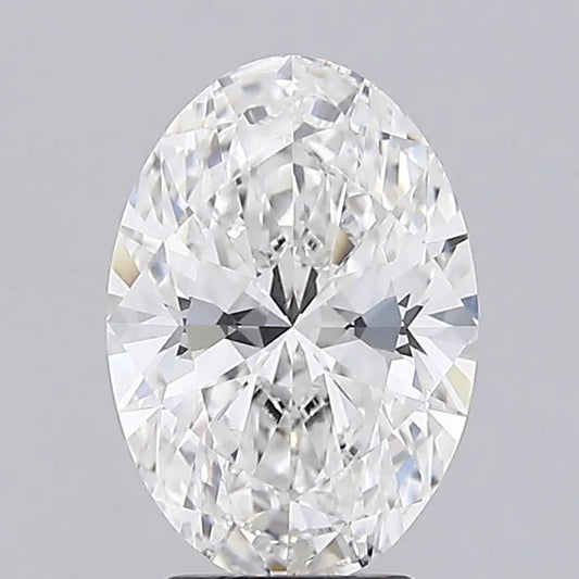 2.97ct Oval Lab Grown Diamond (Colour E, Clarity VVS2, IGI Certified)