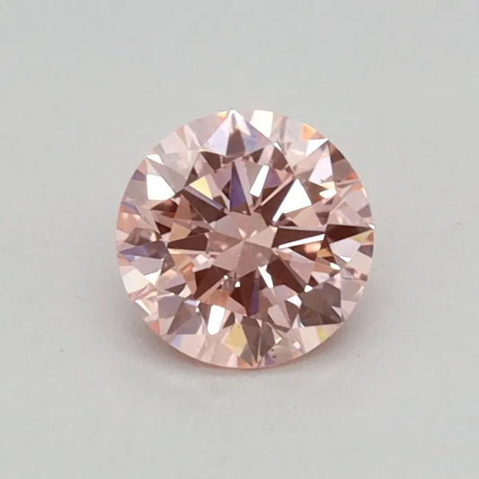 0.32ct Round Lab Grown Diamond (Colour Fancy Intense Pink, Clarity VS2, Cut EX, IGI Certified)