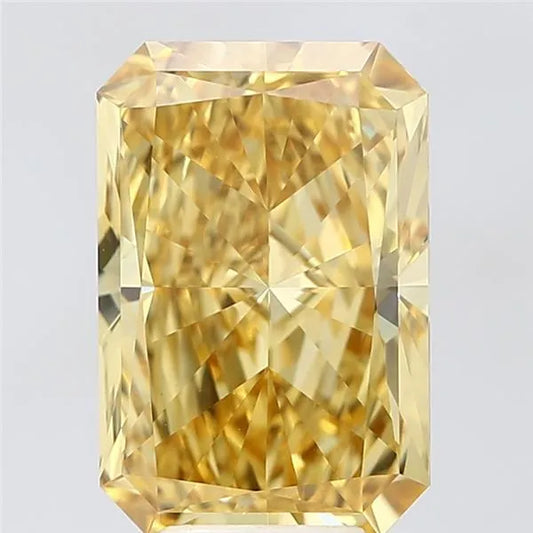 5.89ct Radiant Lab Grown Diamond (Colour Fancy Vivid Yellow, Clarity VVS2, IGI Certified)
