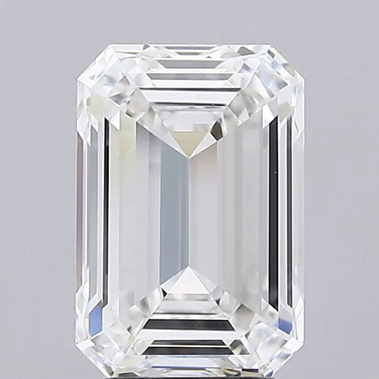 4.06ct Emerald Lab Grown Diamond (Colour F, Clarity VVS2, IGI Certified)
