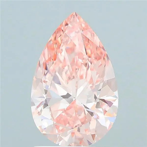 1.50ct Pear Lab Grown Diamond (Colour Fancy Intense Orangey Pink, Clarity VS1, IGI Certified)