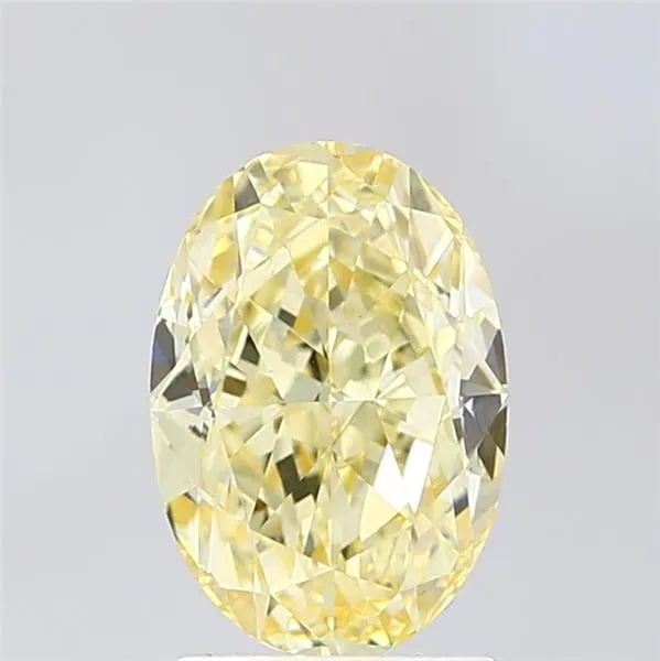 2.32ct Oval Lab Grown Diamond (Colour Fancy Yellow, Clarity VS1, IGI Certified)