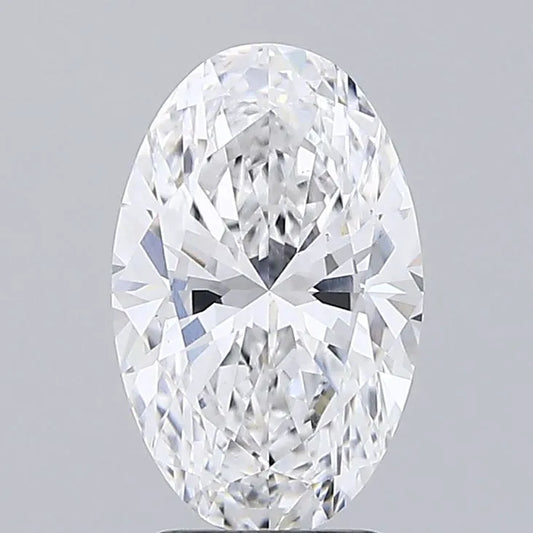 2.50ct Oval Lab Grown Diamond (Colour D, Clarity VS1, IGI Certified)