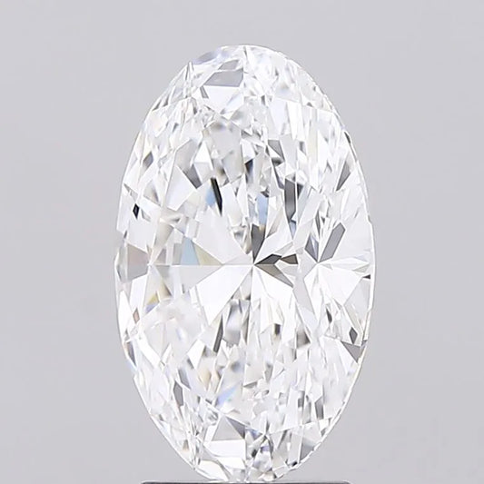 2.52ct Oval Lab Grown Diamond (Colour D, Clarity VVS2, IGI Certified)