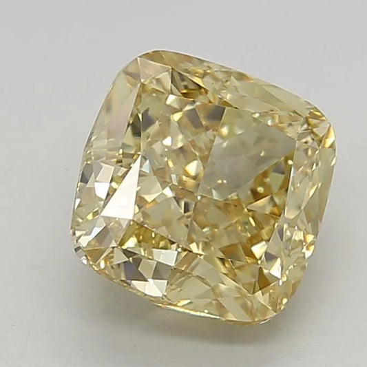 4.36ct Cushion modified Lab Grown Diamond (Colour Fancy Intense Yellow, Clarity VVS2, IGI Certified)