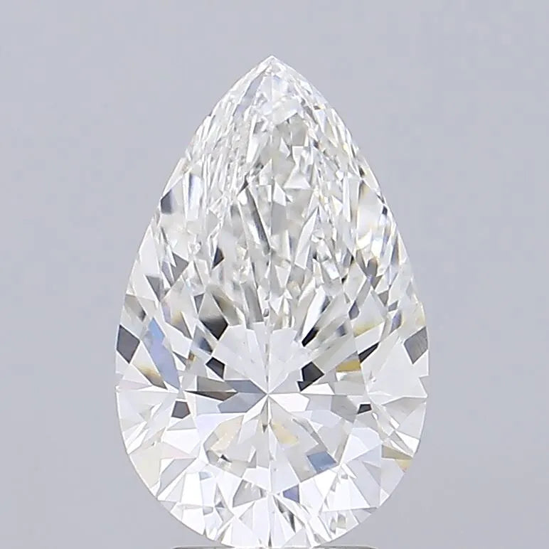 3.40ct Pear Lab Grown Diamond (Colour F, Clarity VVS2, IGI Certified)