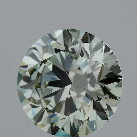 4.10ct Round Lab Grown Diamond (Colour Fancy Green, Clarity VVS2, Cut ID, IGI Certified)