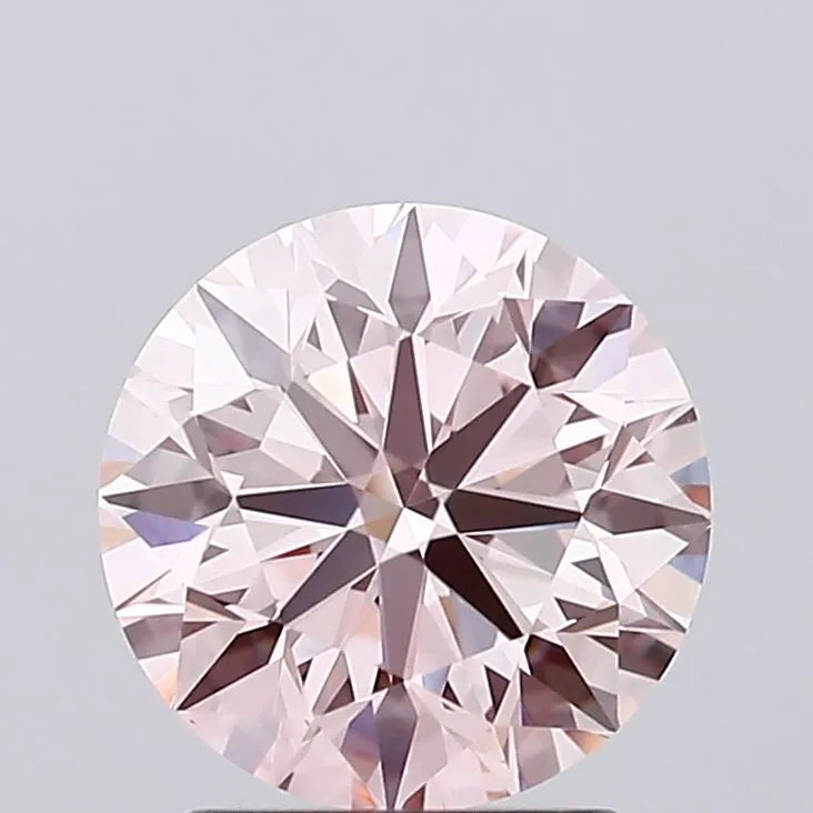 1.84ct Round Lab Grown Diamond (Colour Fancy Pink, Clarity VVS2, Cut EX, IGI Certified)