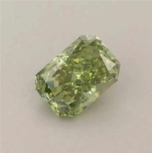 0.44ct Radiant Lab Grown Diamond (Colour Fancy Vivid Green, Clarity VVS2, IGI Certified)