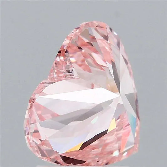 3.06ct Heart Lab Grown Diamond (Colour Fancy Vivid Pink, Clarity VVS1, IGI Certified)