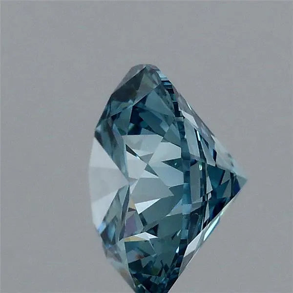 1.04ct Round Lab Grown Diamond (Colour Fancy Vivid Blue, Clarity VVS2, Cut ID, IGI Certified)
