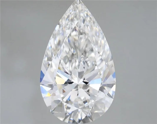 5.36ct Pear Lab Grown Diamond (Colour E, Clarity VVS2, IGI Certified)