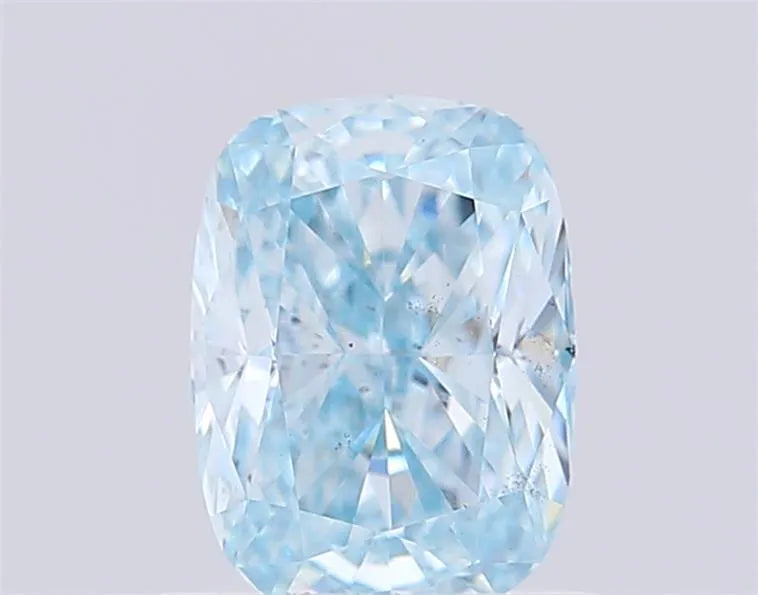 1.00ct Cushion modified Lab Grown Diamond (Colour Fancy Vivid Blue, Clarity VS2, IGI Certified)