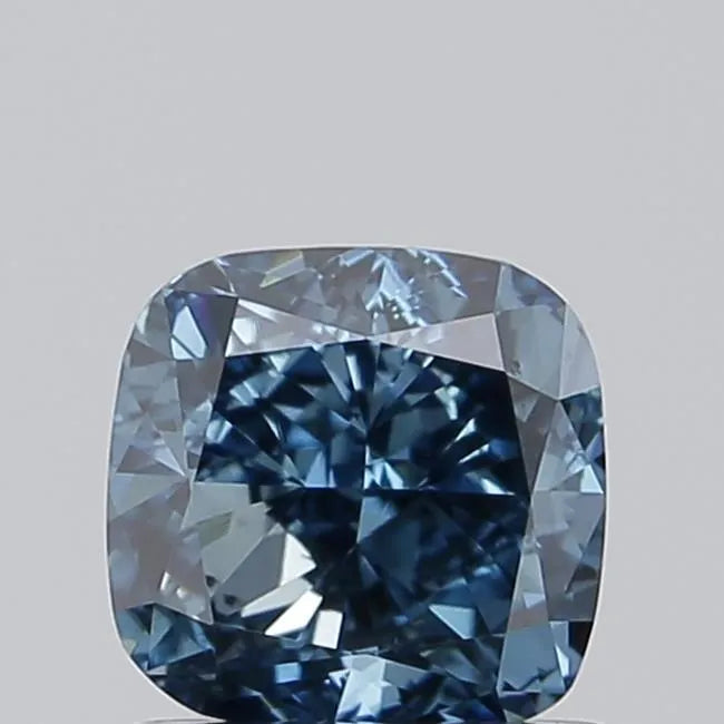 1.00ct Cushion modified Lab Grown Diamond (Colour Fancy Vivid Blue, Clarity VS2, IGI Certified)