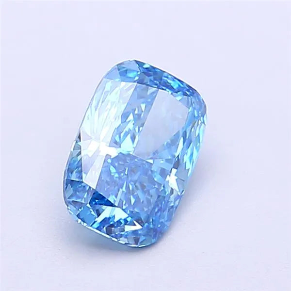 1.00ct Cushion modified Lab Grown Diamond (Colour Fancy Vivid Blue, Clarity VVS2, IGI Certified)