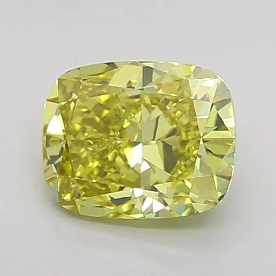 1.00ct Cushion modified Lab Grown Diamond (Colour Fancy Yellow, Clarity VS2, IGI Certified)