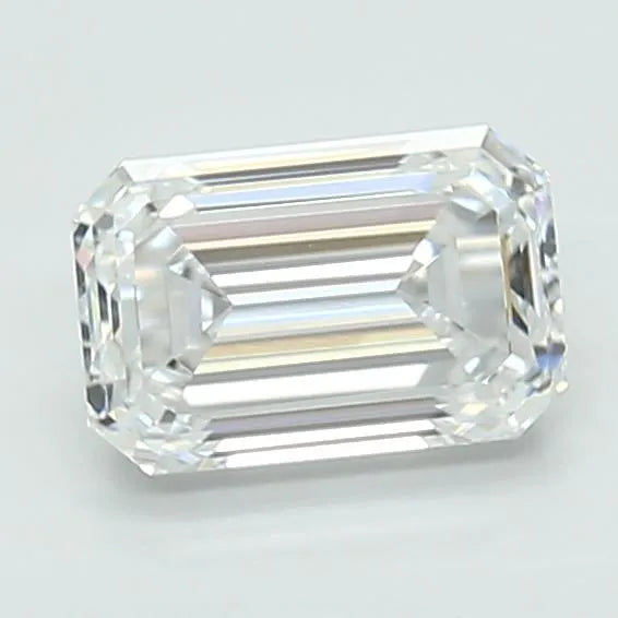1.00ct Emerald Lab Grown Diamond (Colour F, Clarity IF, IGI Certified)