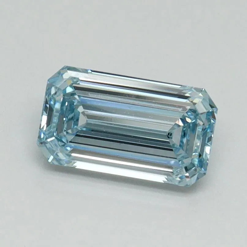 1.00ct Emerald Lab Grown Diamond (Colour Fancy Intense Blue, Clarity VVS2, IGI Certified)