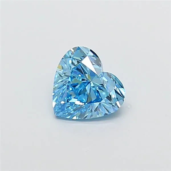 1.00ct Heart Lab Grown Diamond (Colour Fancy Vivid Blue, Clarity SI1, IGI Certified)
