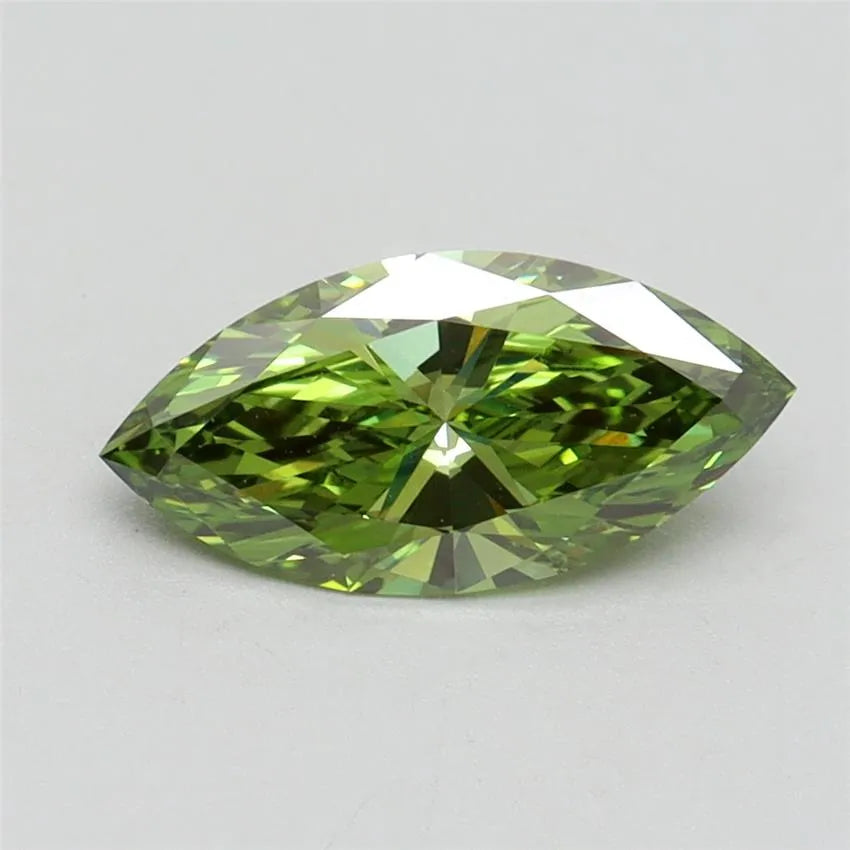 1.00ct Marquise Lab Grown Diamond (Colour Fancy Vivid Green, Clarity VS1, IGI Certified)