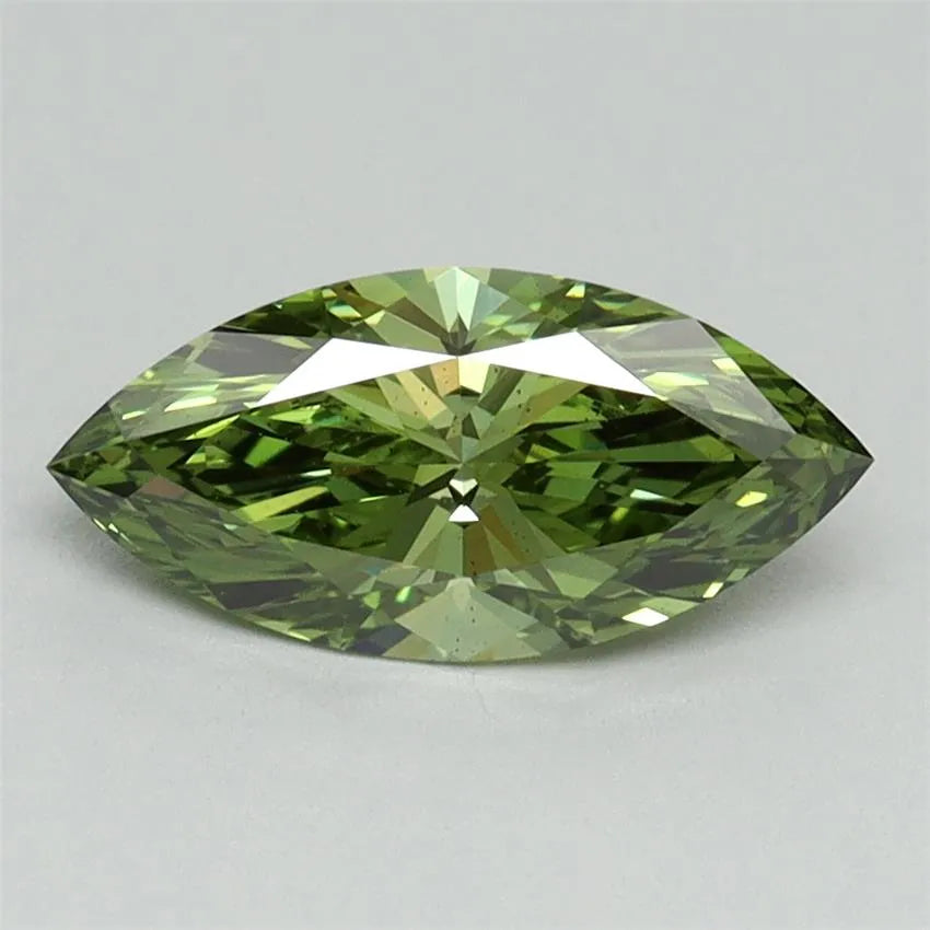 1.00ct Marquise Lab Grown Diamond (Colour Fancy Vivid Green, Clarity VS2, IGI Certified)