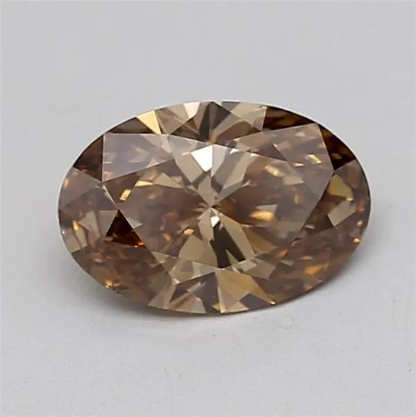 1.00ct Oval Lab Grown Diamond (Colour Fancy Brown, Clarity VS1, IGI Certified)