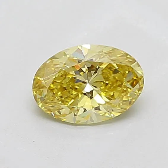 1.00ct Oval Lab Grown Diamond (Colour Fancy Intense Yellow, Clarity VS2, IGI Certified)