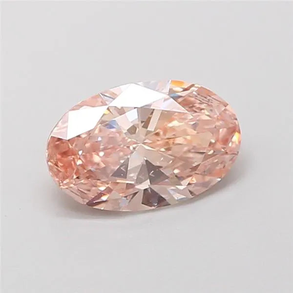 1.00ct Oval Lab Grown Diamond (Colour Fancy Light Brown, Clarity VS2, IGI Certified)