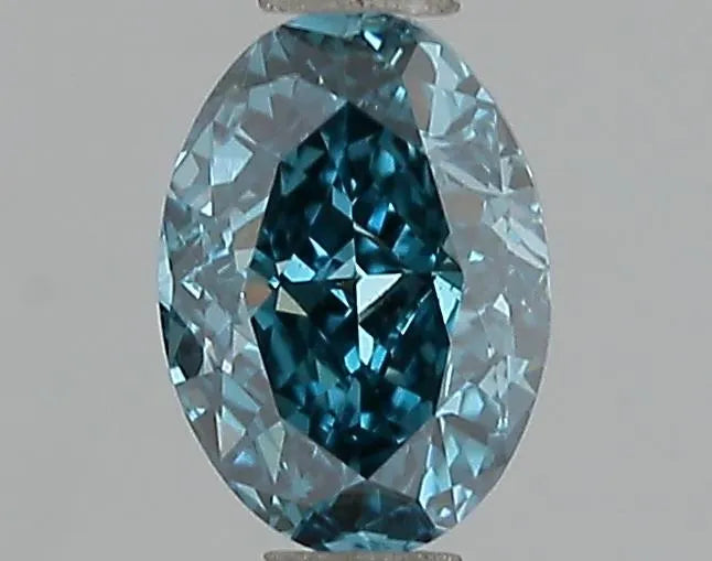 1.00ct Oval Lab Grown Diamond (Colour Fancy Vivid Blue, Clarity VS2, IGI Certified)