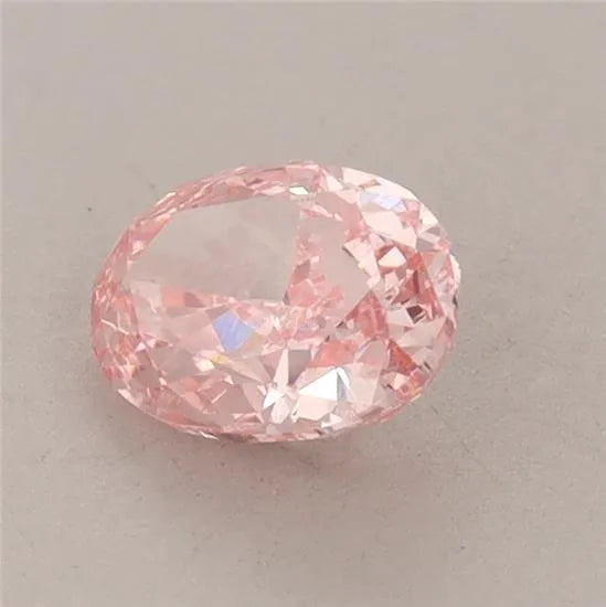 1.00ct Oval Lab Grown Diamond (Colour Fancy Vivid Pink, Clarity VS1, IGI Certified)