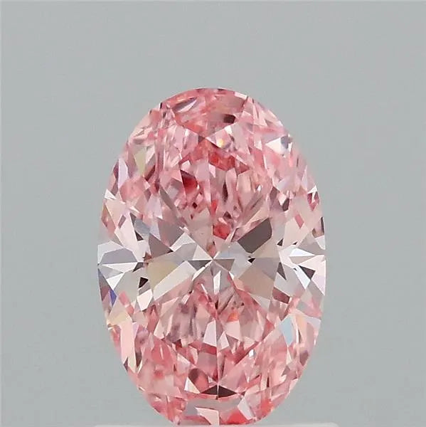 1.00ct Oval Lab Grown Diamond (Colour Fancy Vivid Pink, Clarity VS1, IGI Certified)