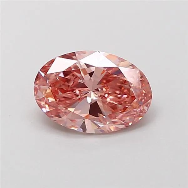 1.00ct Oval Lab Grown Diamond (Colour Fancy Vivid Pink, Clarity VS1, IGI Certified)