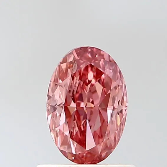 1.00ct Oval Lab Grown Diamond (Colour Fancy Vivid Pink, Clarity VS2, IGI Certified)