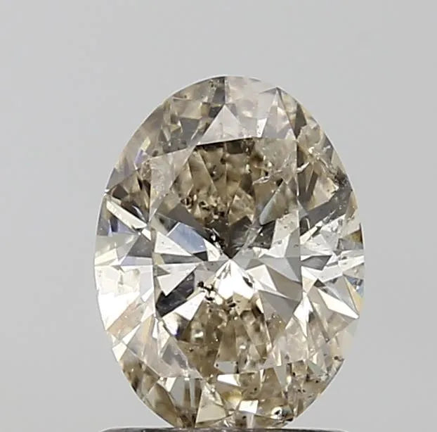 1.00ct Oval Natural Diamond (Colour K, Clarity SI2, HRD Certified)