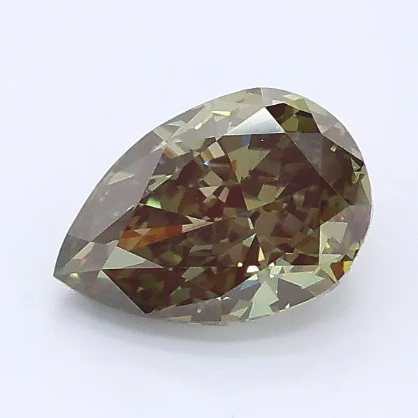 1.00ct Pear Lab Grown Diamond (Colour Fancy Green, Clarity VVS2, IGI Certified)