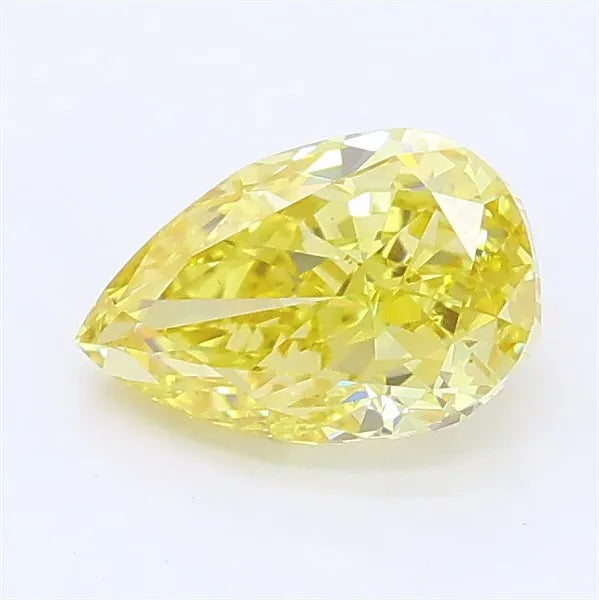 1.00ct Pear Lab Grown Diamond (Colour Fancy Intense Yellow, Clarity VVS2, IGI Certified)