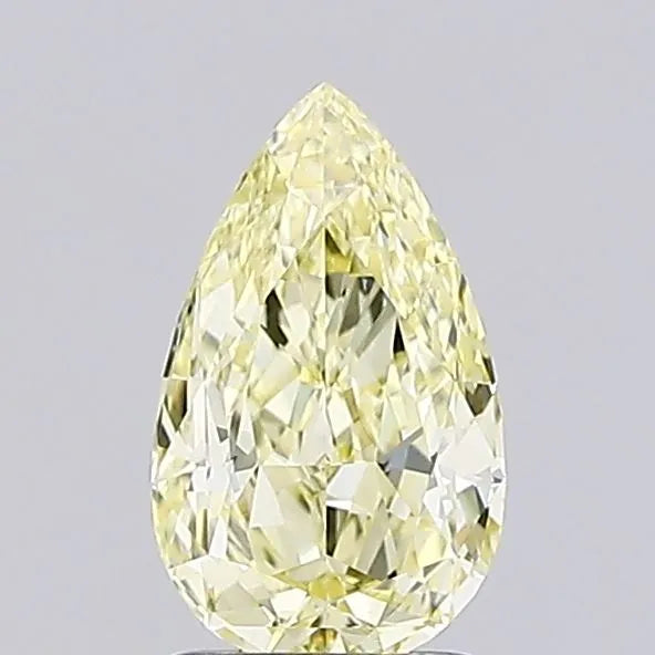 1.00ct Pear Lab Grown Diamond (Colour Fancy Light Yellow, Clarity VVS2, IGI Certified)