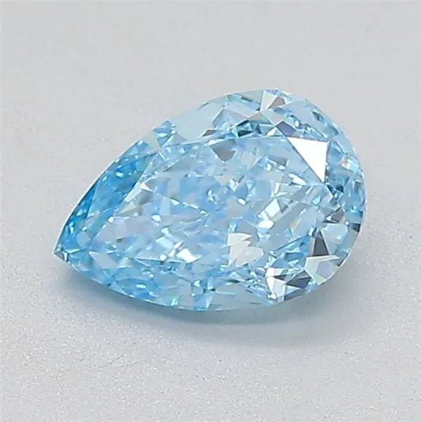 1.00ct Pear Lab Grown Diamond (Colour Fancy Vivid Blue, Clarity VS1, IGI Certified)
