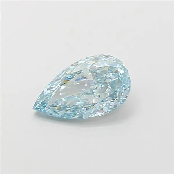 1.00ct Pear Lab Grown Diamond (Colour Fancy Vivid Blue Green, Clarity VS1, IGI Certified)