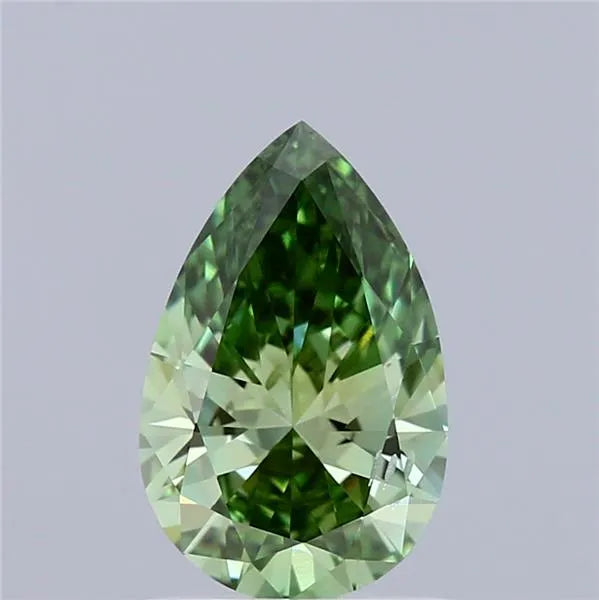 1.00ct Pear Lab Grown Diamond (Colour Fancy Vivid Green, Clarity SI1, IGI Certified)
