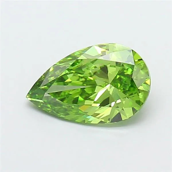 1.00ct Pear Lab Grown Diamond (Colour Fancy Vivid Green, Clarity VS1, IGI Certified)